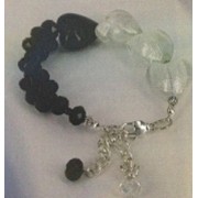 Touch Of Romance Bracelet - Bead Kit - Classic Black & White Touch Of Romance Bracelet - Bead Kit - Classic Black & White